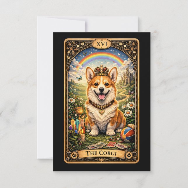 Remerciements La carte de tarot Corgi (Devant)