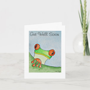 Remerciements La carte de voeux de grenouille d'arbre, changent