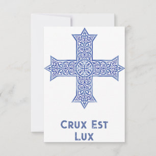 Remerciements La Carte Sainte de la Croix Copte Crux Est Lux