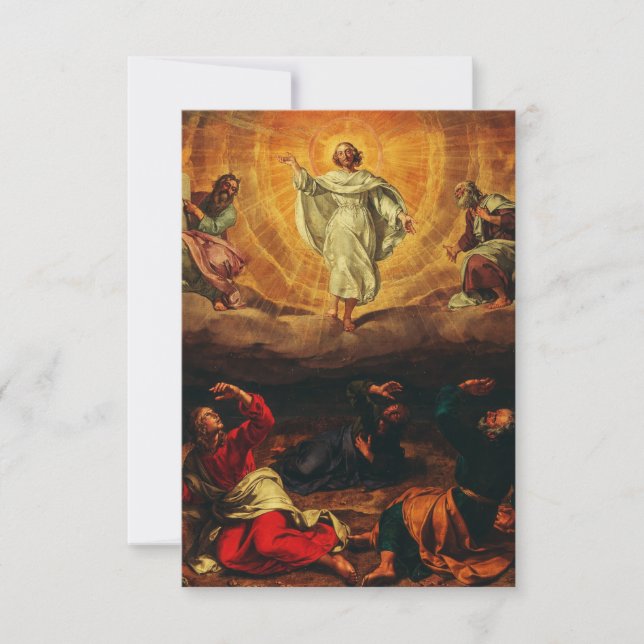 Remerciements La carte sainte dévotionnelle de la Transfiguratio (Devant)