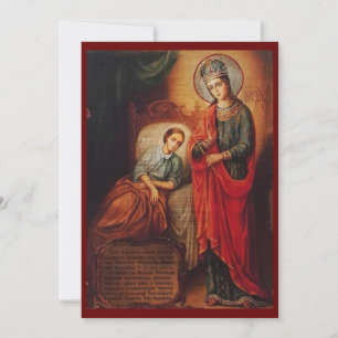 Remerciements "La Guérisseuse" - carte de prière de l'icône de l