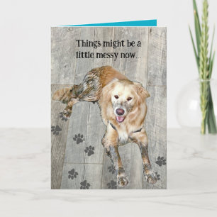 Remerciements La meilleure carte de chien d'or est encore à veni