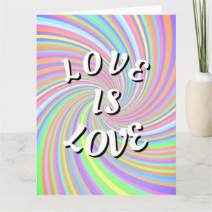 Remerciements L'amour est l'amour Carte de vœux vierge de la Pri