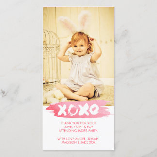 Remerciements L'aquarelle de XOXO embrasse le carte photo de