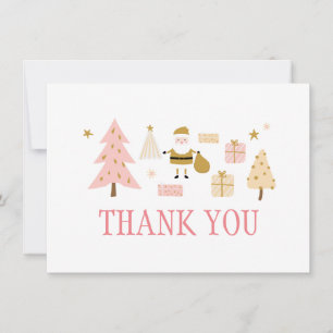 Remerciements L'arbre de Noël du Père Noël présente le Carte de