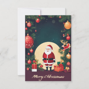 Remerciements Le Cabine de la carte de Noël