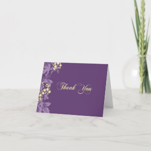 Remerciements Le feuille de raisin vous remercie carte de note