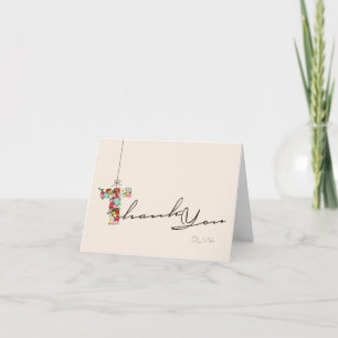 Remerciements Le ressort de Fête de la mariée fleurit la carte