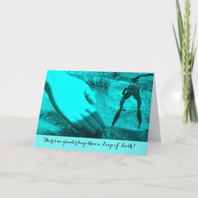 Remerciements Leap of Faith Encouragement ou Carte de remercieme (Devant)