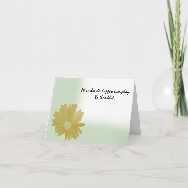 Remerciements Les Miracles se produisent tous les jours Carte de (Devant)