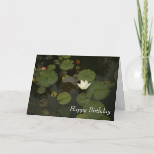 Remerciements Lily Pond Bonne Carte de voeux d'anniversaire