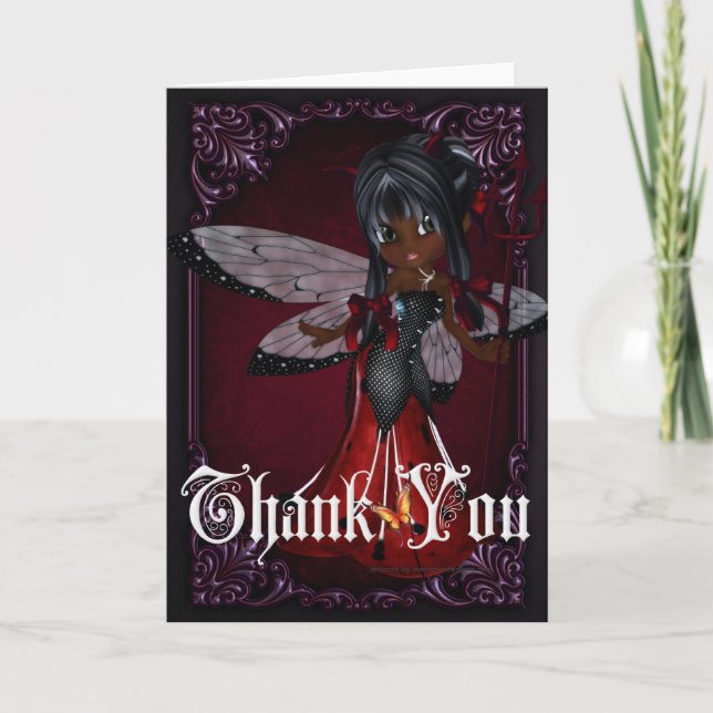 Remerciements Little Devil Ladybug Design 4 Carte de remerciemen (Devant)