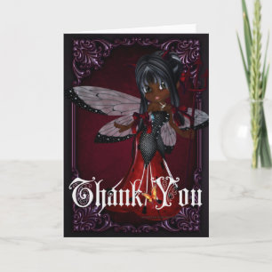 Remerciements Little Devil Ladybug Design 4 Carte de remerciemen