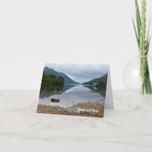 Remerciements Loch Shiel, carte de voeux de Glenfinnan