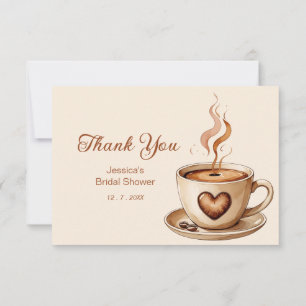 Remerciements Love is Brewing Carte de Remerciement pour Enterre