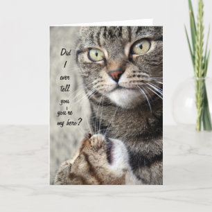 Remerciements Ma carte de chat Hero