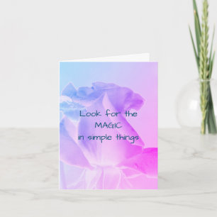 Remerciements Magic Rosebud Inspiration carte de note
