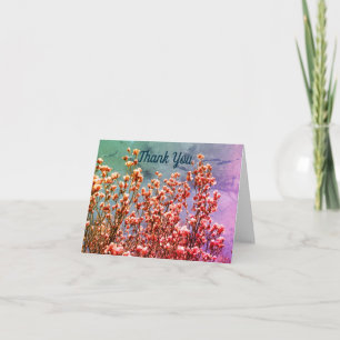 Remerciements Magnolia Blossoms Blue Sky Art Carte de remercieme