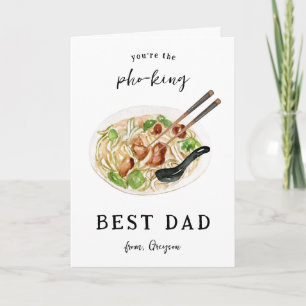 Remerciements Meilleur papa Pho-roi de tous les temps   Carte de