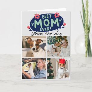 Remerciements Meilleure maman Ever...Quatre photos carte de coll