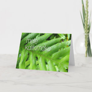 Remerciements Mele Kalikimaka Joyeuse carte de Noël