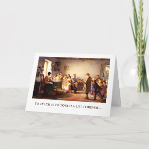 Remerciements Merci, professeur. Carte de voeux pour les beaux-a