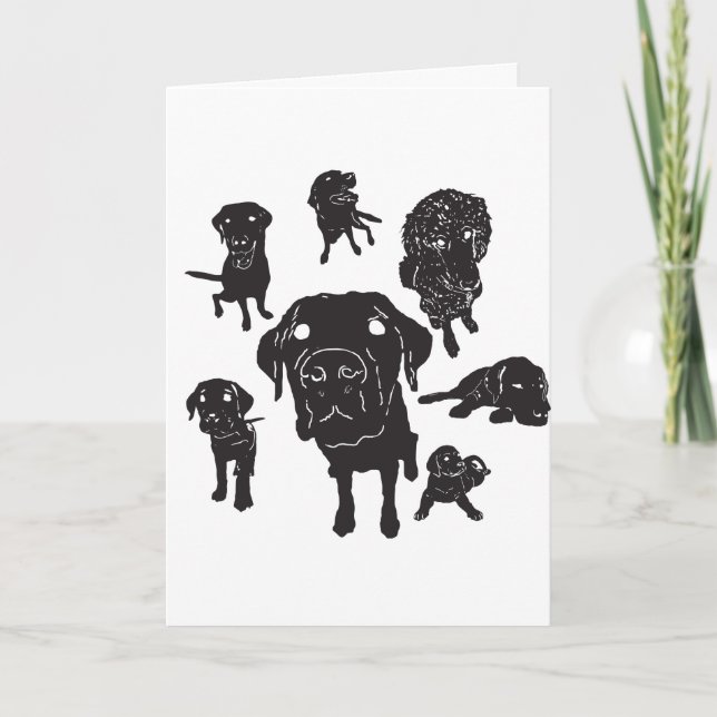 Remerciements Message de la carte de guides de chien w/Custom ! (Devant)