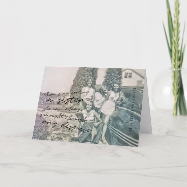 Remerciements MON Carte de voeux SOEUR (Devant)