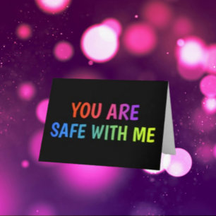 Remerciements Mots de Sécurité – Carte de soutien à la fierté
