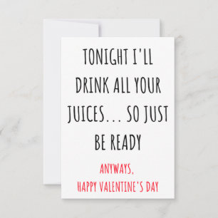 Remerciements Naughty Valentines carte de jour pour lui & elle