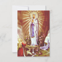 Notre-Dame de Lourdes Grotte de Grâce Carte Sainte