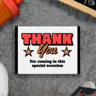 Remerciements Notre petite recrue est en route - Carte de remerc