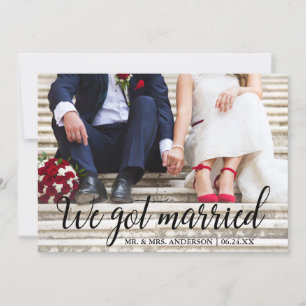 Remerciements Nous Avons Une Carte De Calligraphie Mariage Marié