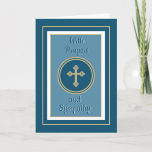 Remerciements NOUVEAUTÉ ! Carte de la sympathie chrétienne récon