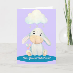 Remerciements Obtenez la carte de bien pour enfant avec lapin