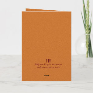 Remerciements Octobre Anniversaire Carte Florale de Marigolds/ C
