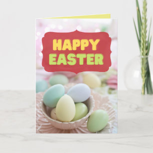 Remerciements Oeufs de Pâques Bonne carte de Pâques