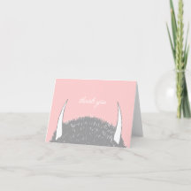 Où sont les choses sauvages Carte de remerciement
