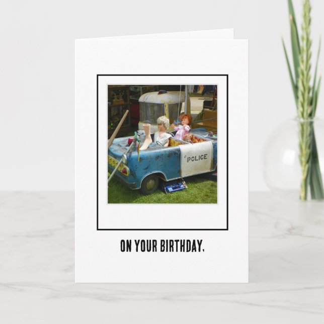 Remerciements Paddy Wagon Carte de voeux d'anniversaire (Devant)