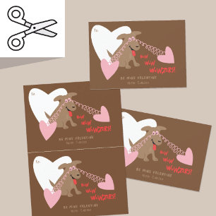 Remerciements Paire de carte Valentine pour chien amusant