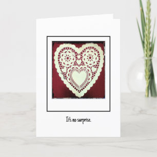 Remerciements Pas de surprise Anniversaire et Carte Saint Valent