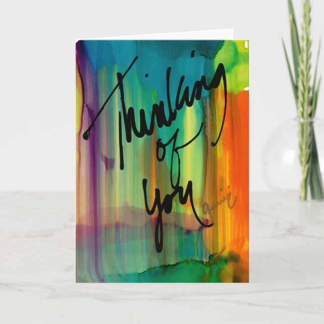 Remerciements Penser à votre Lovitude Carte de note blanche (Devant)