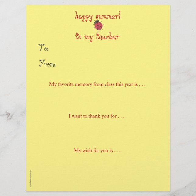 Remerciements personnalisés de fin d'année à l'ens (Devant)