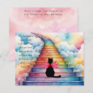 Remerciements Perte d'une carte de voeux de sympathie pour chat 