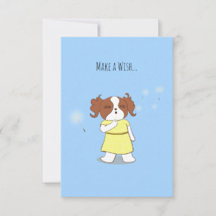 Remerciements Petit chien faire une carte de souhaits