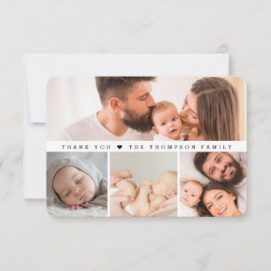 Remerciements Petite carte de remerciement pour Baby Shower avec