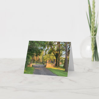 Remerciements Petite carte de voeux pliée de 4 po x 5,6 po
