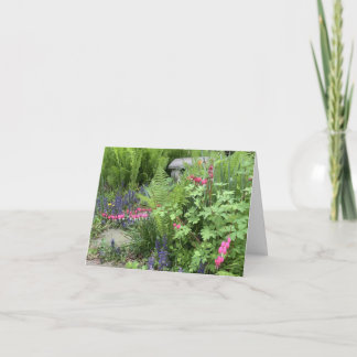 Remerciements Petite carte de voeux pliée de 4 po x 5,6 po