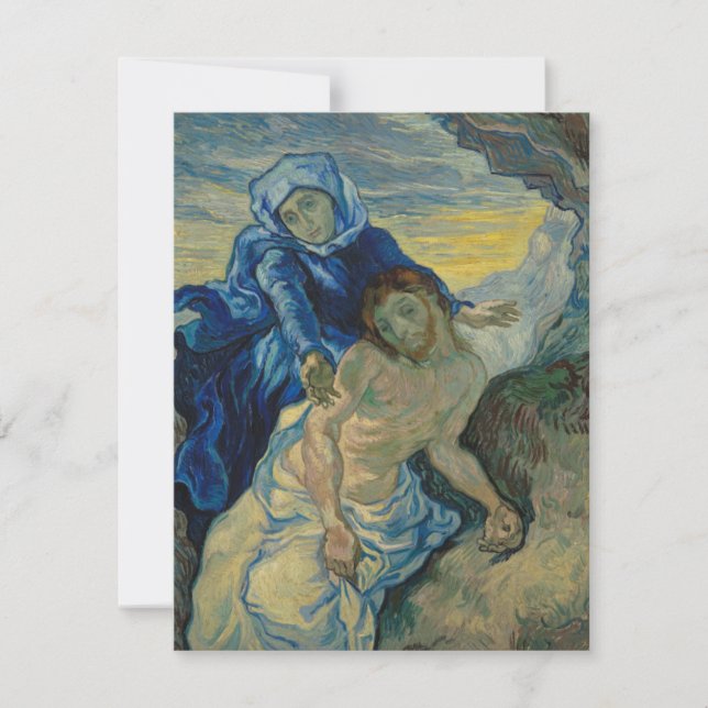 Remerciements Pieta, Vincent Van Gogh Carte de vœux (Devant)