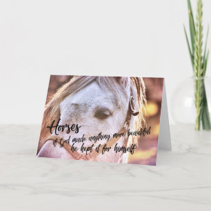 Remerciements PONY AU SUNSET Carte de voeux